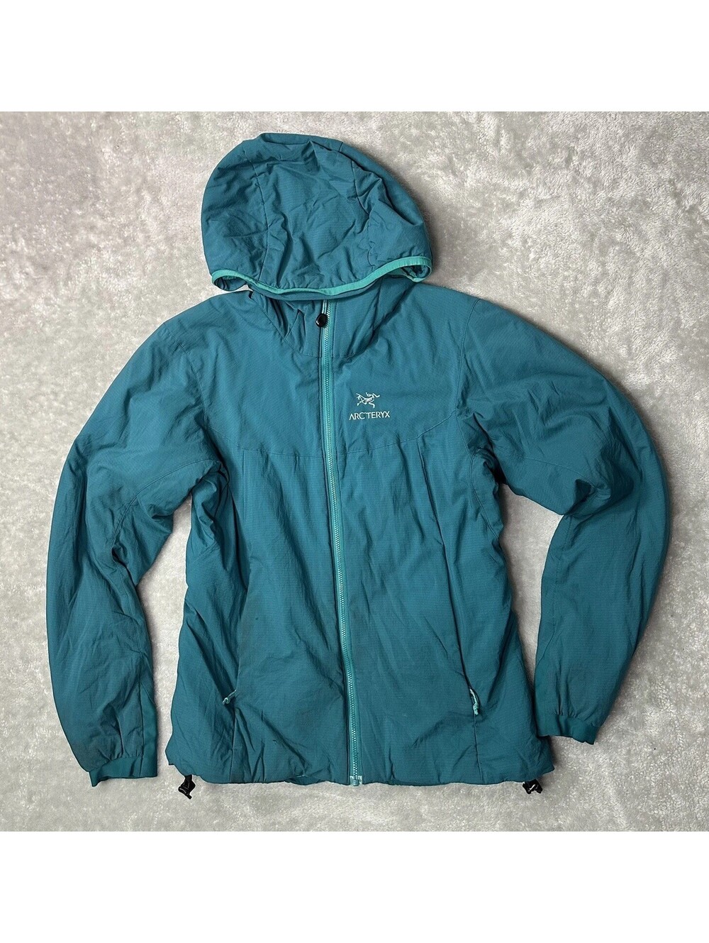 Arc'teryx Womens Atom LT Hoody Full Zip Outdoor Jacket Teal Size M